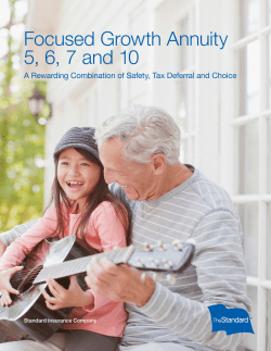 Focused Growth Annuity 5, 6, 7 and 10