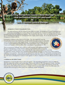Solving Montgomery County`s Water Shortage