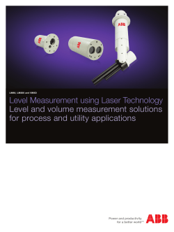 Level Measurement using Laser Technology Level and volume
