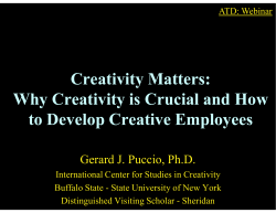 Creativity is... - Webvent Academy