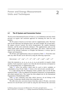 Power and Energy Measurement Units and Techniques