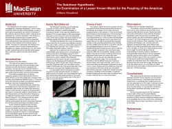 The Solutrean hypothesis: an examination of a lesser known model