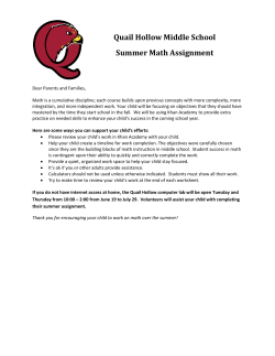 8th Grade Summer Math