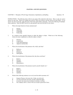 CHAPTER 4: REVIEW QUESTIONS