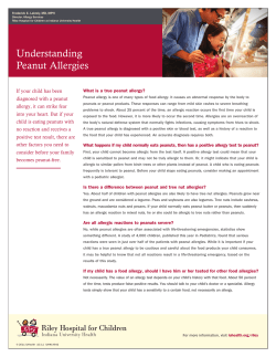 Understanding Peanut Allergies