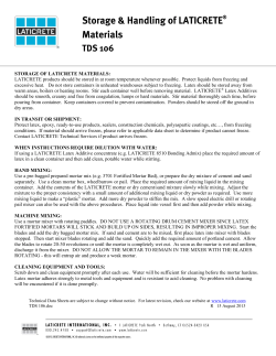TDS106 - Laticrete