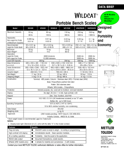 Data Sheet - Mettler Toledo