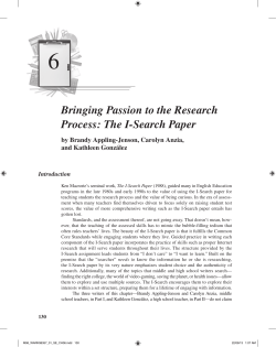 Bringing Passion to the Research Process: The I