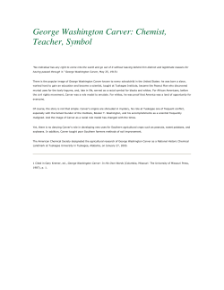 George Washington Carver: Chemist, Teacher