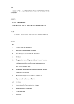 2 usc chapter 1 - election of senators and representatives 01/02/2006