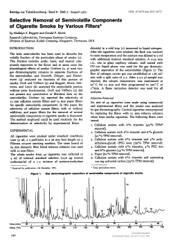 Selective Removal of Semivolatile Components of