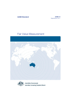 AASB 13 Fair Value Measurement