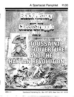 Touisant L`ouverture and the Hatian Revolution