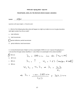 answers quiz 8 a - University of Louisville Physics