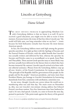 Lincoln at Gettysburg