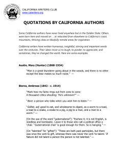 Quotes from California Authors