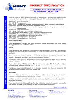 HUNT TN-AR Hot Water