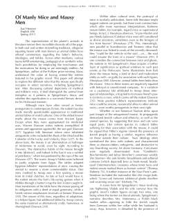 Of Manly Mice and Mausy Men By Karl Hennen