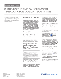 changing the time on your qqest time clock for daylight saving time