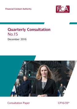 CP16/21: Quarterly Consultation Paper No. 15