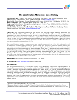 The Washington Monument Case History
