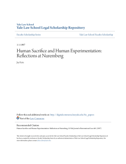 Human Sacrifice and Human Experimentation