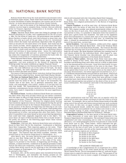 xi. national bank notes