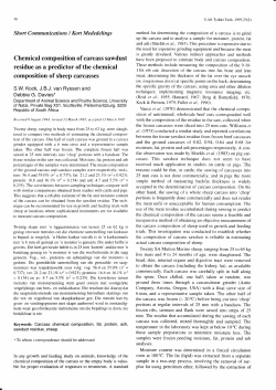 Chemical composition of carcass sawdust residue as a predictor of