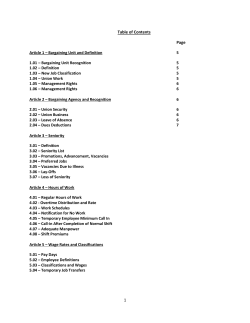 1 Table of Contents Page