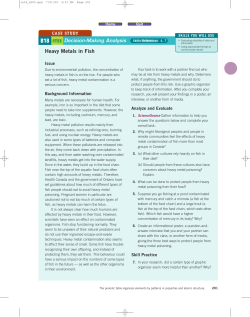 Heavy Metals in Fish