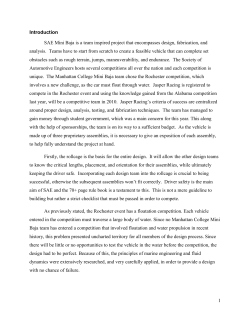 Mechanical Engineering Design I