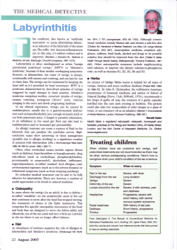 Labyrinthitis - Harald Gaier