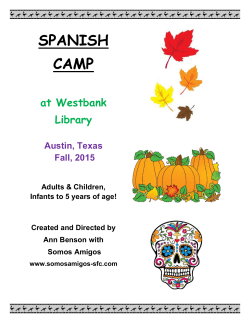 spanish camp - Westbank Library
