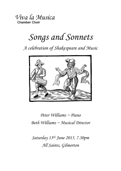 Songs and Sonnets