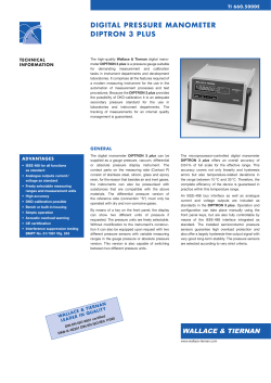 digital pressure manometer diptron 3 plus