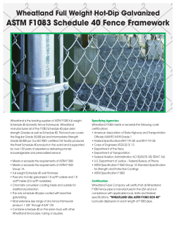 ASTM F1083 Schedule 40 Fence Framework
