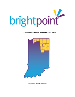 Community Needs Assessment, 2016