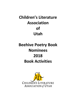 Poetry Book Kits - Children`s Literature Association of Utah