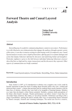 Forward Theatre and Causal Layered Analysis