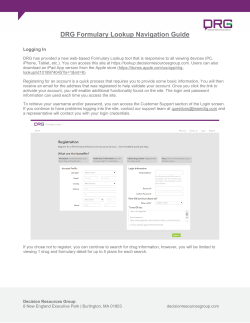DRG Formulary Lookup Navigation Guide