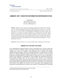 ambient art: creative information representation