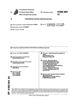 Process for preparing metals from their fluorine