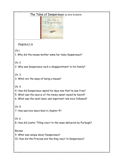 The Tales of Despereaux by Kate DiCamillo