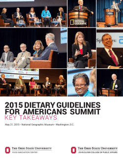 DGA Summit Key Takeaways - Food Innovation Center
