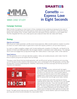 Cornetto &mdash; Express Love in Eight Seconds