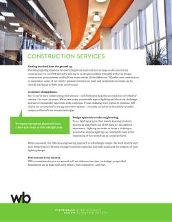 the Construction Services Fact Sheet