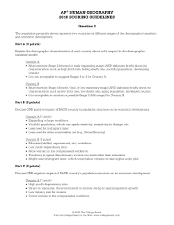 ap&reg; human geography 2010 scoring guidelines - AP Central