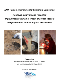 Palaeoenvironmental Sampling Guidelines