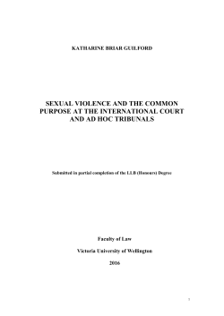 sexual violence and the common purpose at the international court