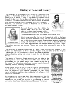 History of Somerset County